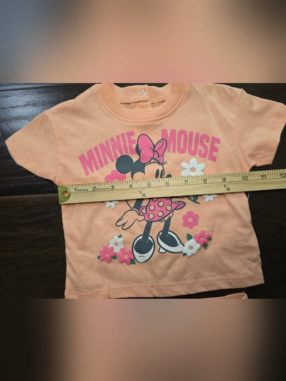 NWT Disney Minnie Mouse Baby Girl T-shirt and Shorts Set 3-6M